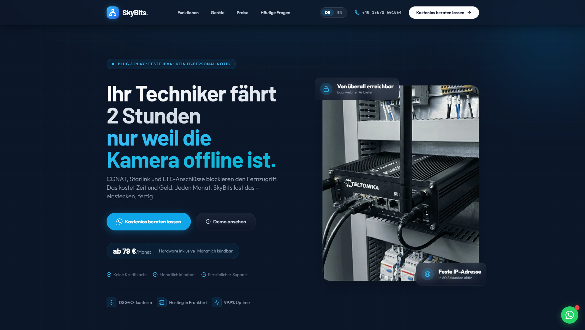 SkyBits Landing Page
